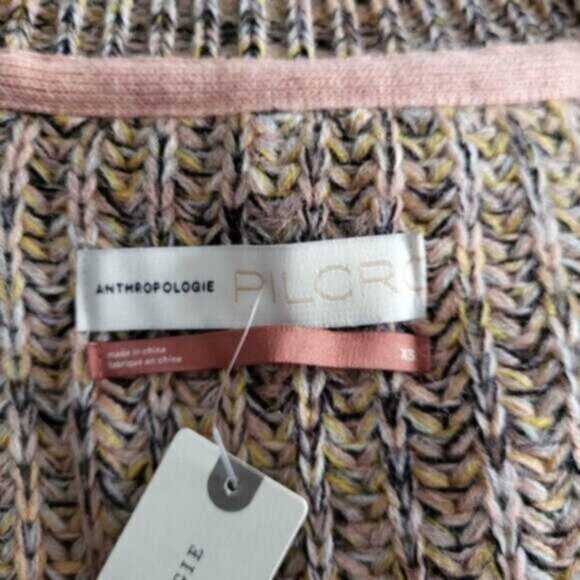 Anthropologie Wool blendV Neck Sweater NWT Sz XS - Picture 9 of 10